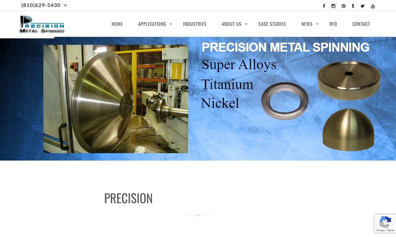 Precision Metal Spinning