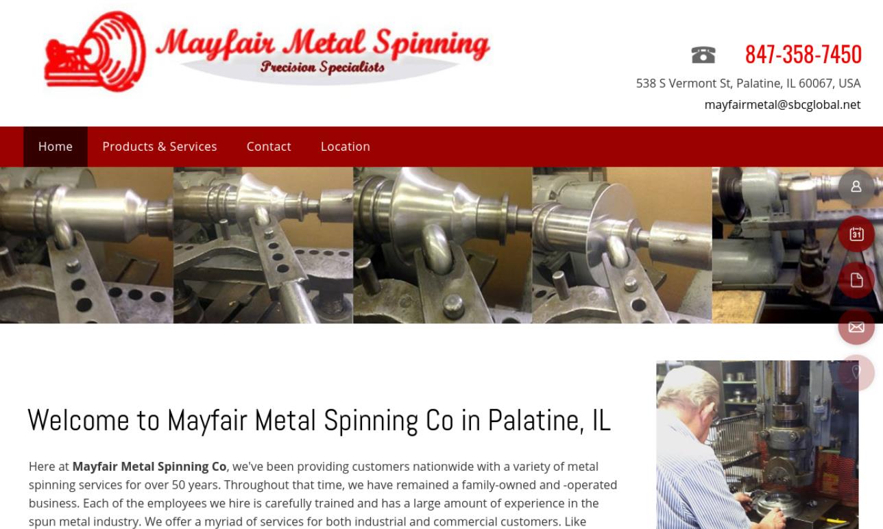 Mayfair Metal Spinning Metal Spinners