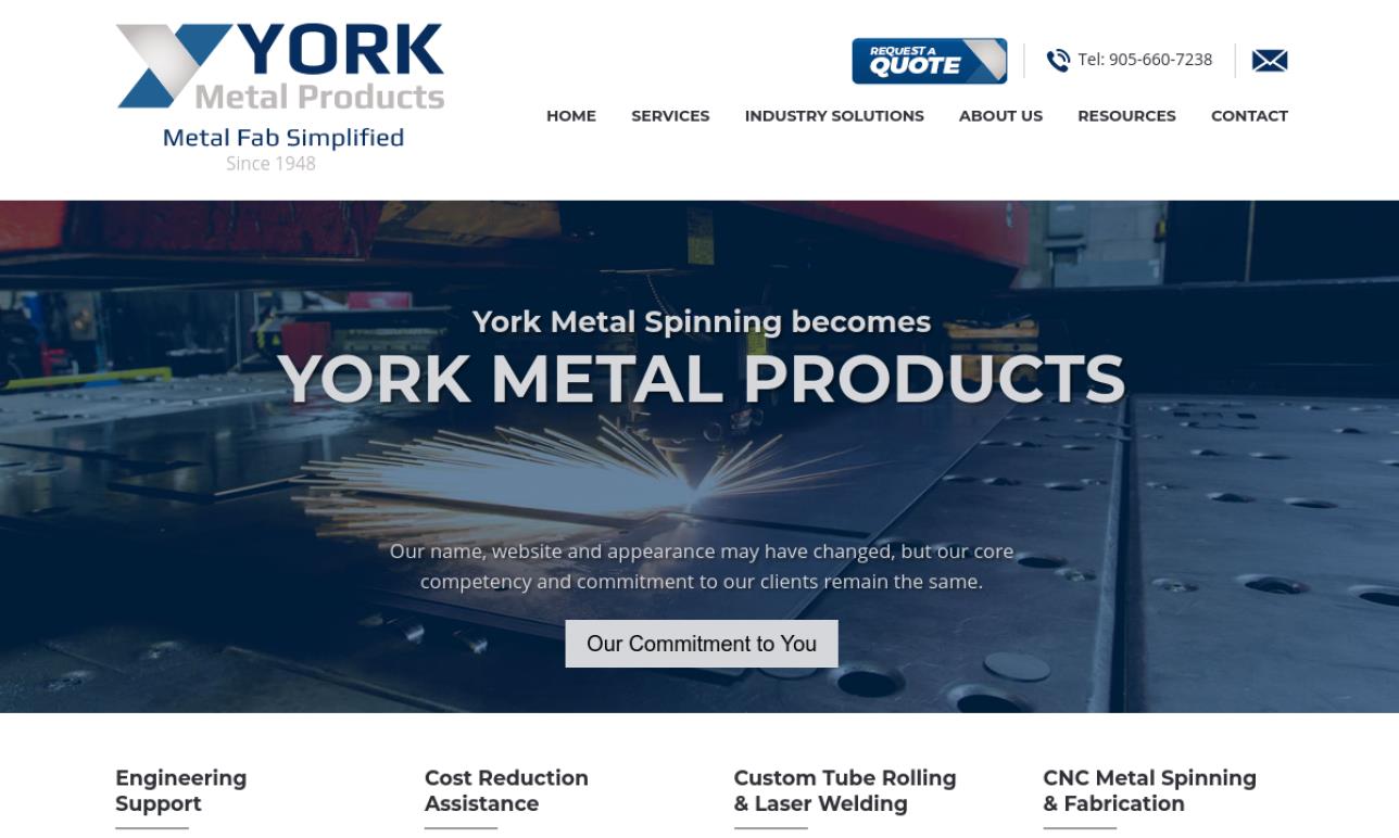 York Metal Products Metal Spinners