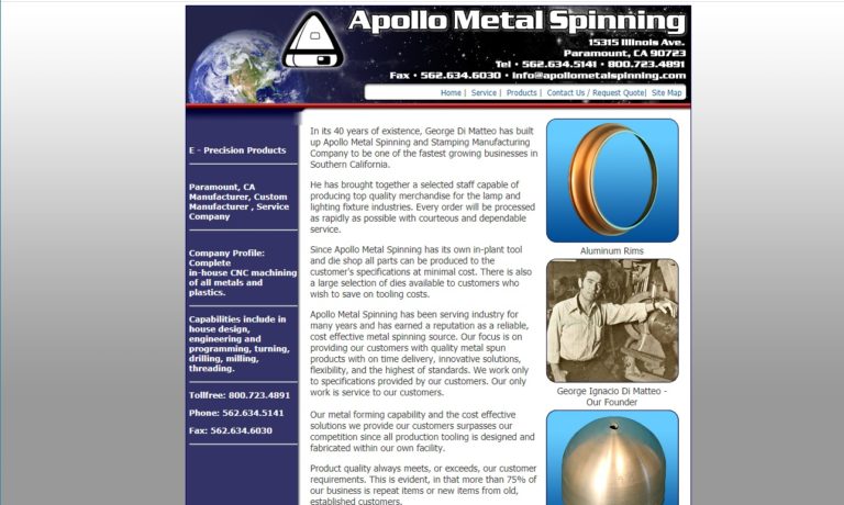 Apollo Metal Spinning Co., Inc.