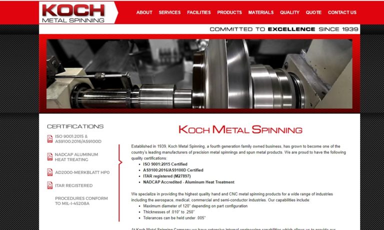 Koch Metal Spinning
